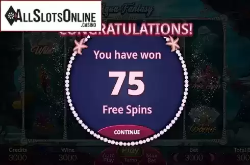 Free Spins Win. Aqua Fantasy from Ipanema Gaming