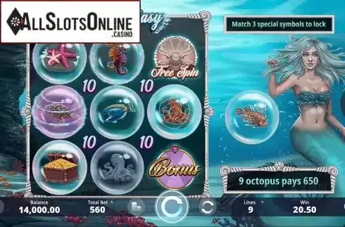 Reel Screen. Aqua Fantasy from Ipanema Gaming