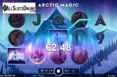 Win Screen 4. Arctic Magic from Microgaming