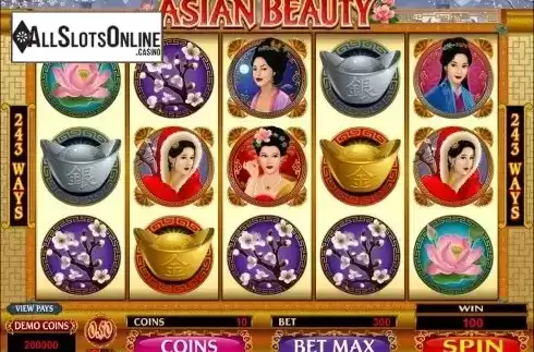 Screen5. Asian Beauty from Microgaming