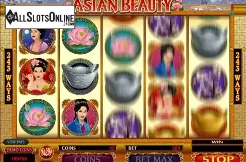 Screen6. Asian Beauty from Microgaming
