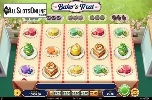 Reels screen. Baker's Treat from Play'n Go
