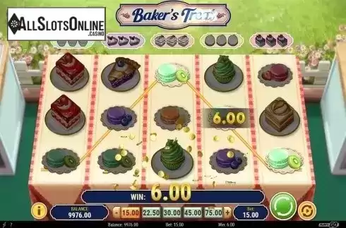 Win screen. Baker's Treat from Play'n Go