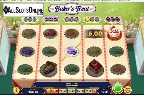 Wild win screen. Baker's Treat from Play'n Go