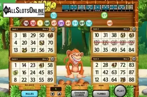Win Screen. Banana Bingo from Caleta Gaming
