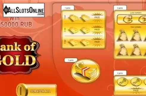Game Screen 1. Bank of Gold from SuperlottoTV