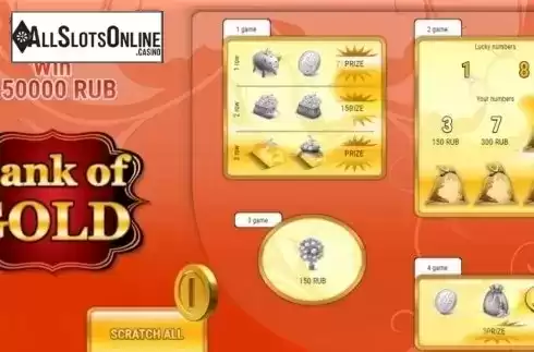 Game Screen 2. Bank of Gold from SuperlottoTV