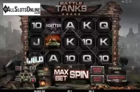 Win screen. Battle Tanks from Evoplay Entertainment