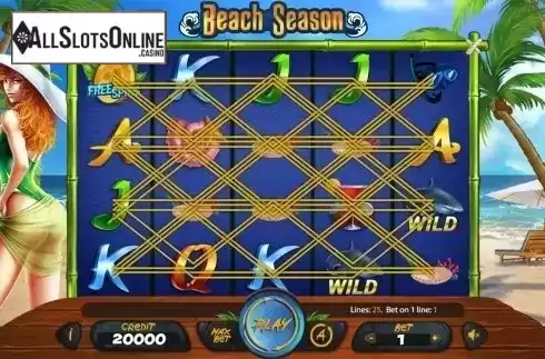 Reels screen. Beach Season from X Card