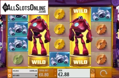 Wild win screen. Big Bot Crew from Quickspin