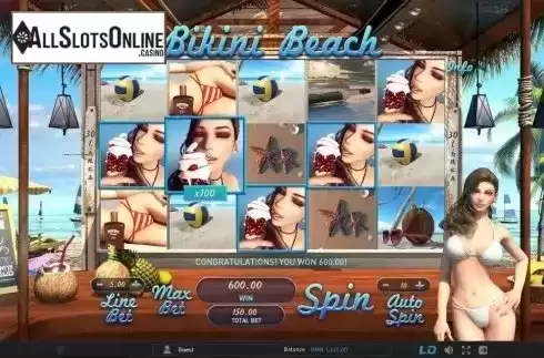 Screen 4. Bikini Beach (GamePlay) from GamePlay