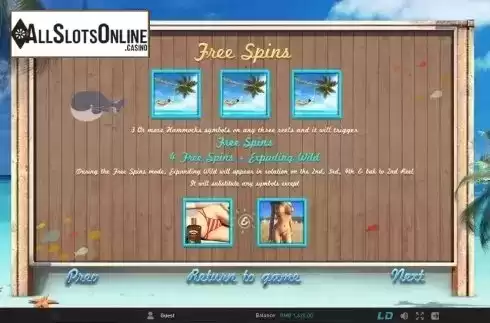 Paytable 2. Bikini Beach (GamePlay) from GamePlay