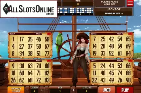 Reel Screen. Bingo Pirata from Caleta Gaming