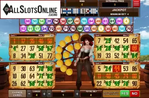 Win Screen. Bingo Pirata from Caleta Gaming