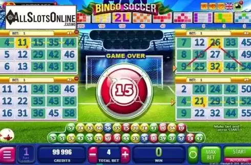 Game Screen 2. Bingo Soccer from Belatra Games