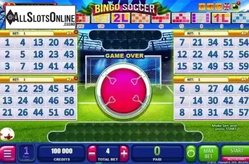 Game Screen 1. Bingo Soccer from Belatra Games