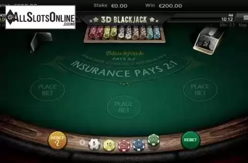 Game Screen 1. Blackjack 3D from IronDog