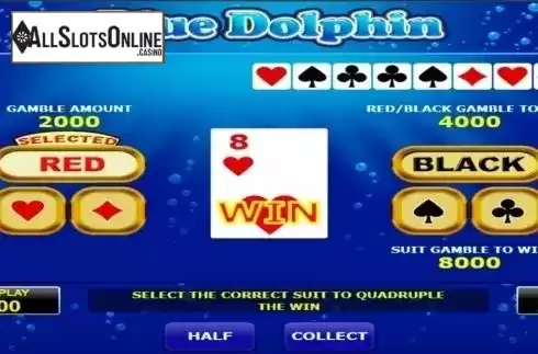 Gamble screen 2. Blue Dolphin from Amatic Industries