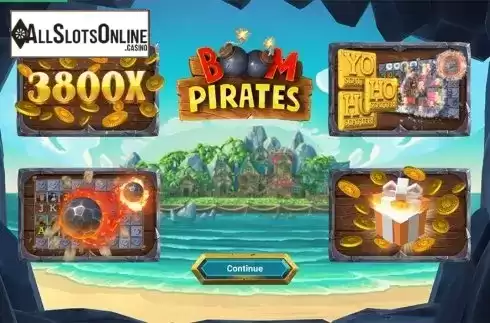 Intro screen. Boom Pirates from Foxium