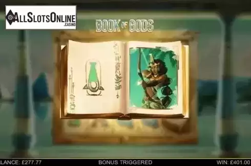Free spins intro screen. Book of Gods (Big Time Gaming) from Big Time Gaming
