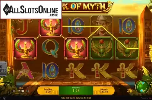 Win Screen 2. Book of Myth from Spadegaming