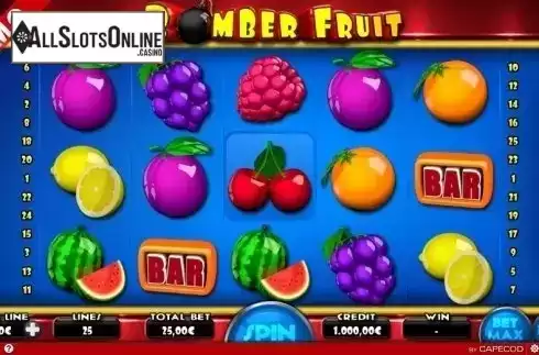 Game Workflow screen. Bomber Fruit from Capecod Gaming