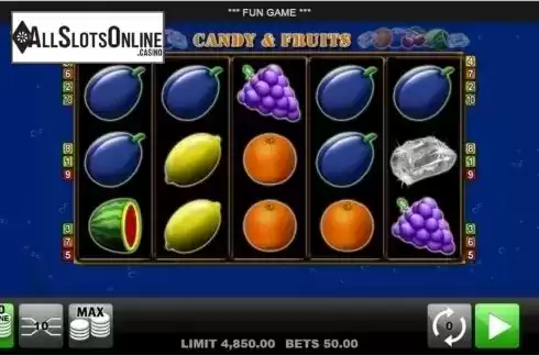 Reels screen. Candy & Fruits from edict