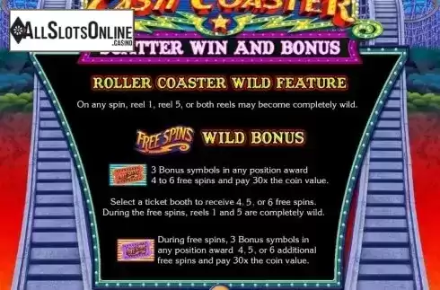 Rules. Cash Coaster from IGT
