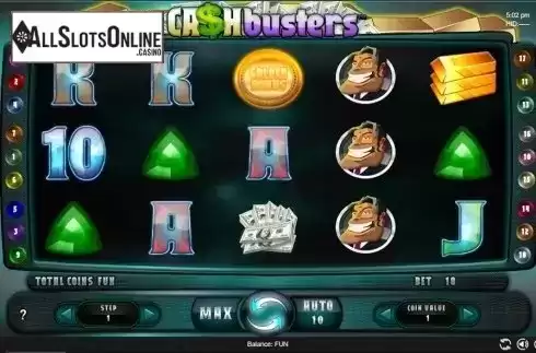 Reels screen. Cash Busters from Espresso Games
