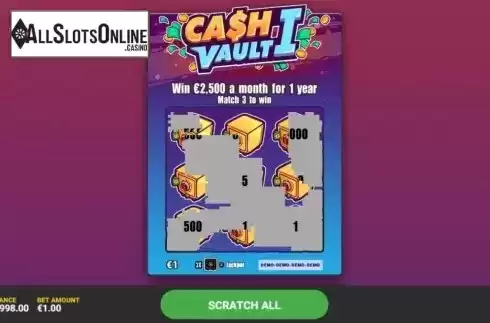 Game Screen 3. Cash Vault I from Hacksaw Gaming