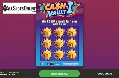 Game Screen 1. Cash Vault I from Hacksaw Gaming