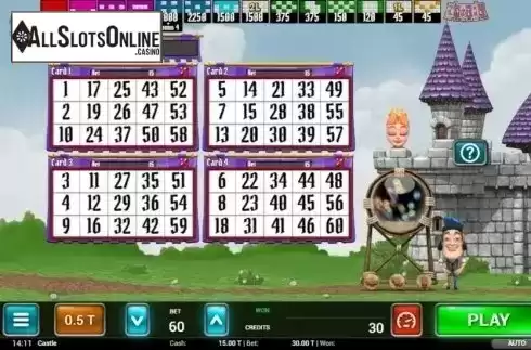 Game Screen 1. Castle Bingo from MGA