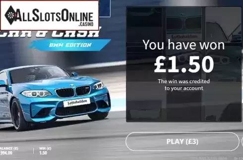 Win screen 2. Car & Cash - BMW from gamevy