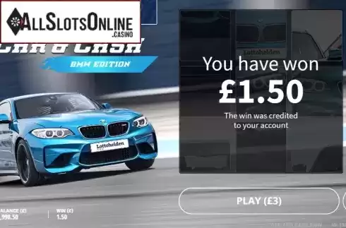 Win screen 1. Car & Cash - BMW from gamevy