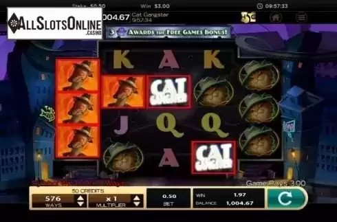 Win screen 4. Cat Gangster from High 5 Games
