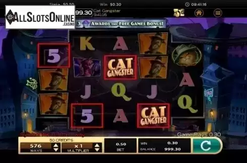 Win screen 1. Cat Gangster from High 5 Games