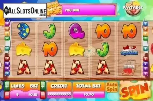 Win Screen. Cheese Chase from Slot Factory