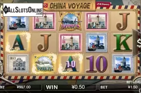 Win screen 1. China Voyage from Iconic Gaming