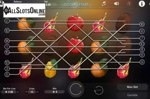 Screen3. Cosmic Fruit from Booming Games
