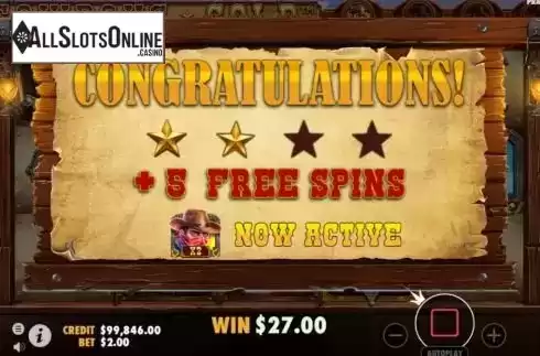 + 5 Free Spins. Cowboys Gold from Pragmatic Play
