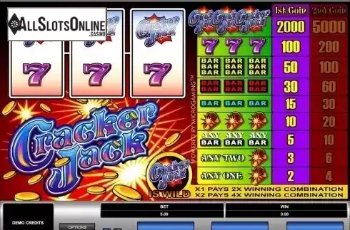 Screen2. Cracker Jack from Microgaming