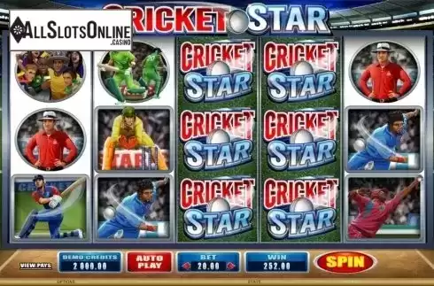 Screen4. Cricket Star from Microgaming