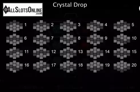 Paytable 3. Crystal Drop from Cozy