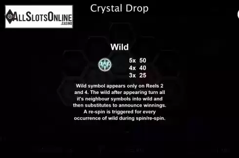Paytable 1. Crystal Drop from Cozy