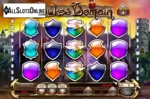Free Spins Screen. Duke's Domain from Genii