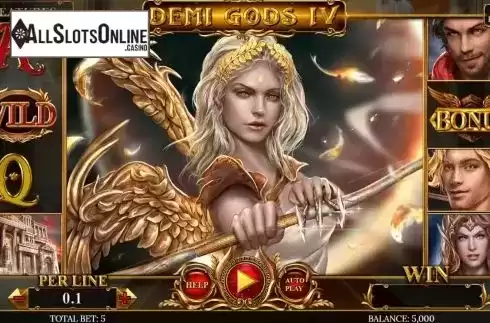 Reel Screen. Demi Gods IV from Spinomenal