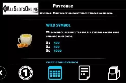 Paytable . Dessert Slot from Triple Profits Games