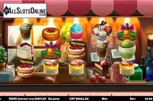 Reels screen. Dessert Slot from Triple Profits Games