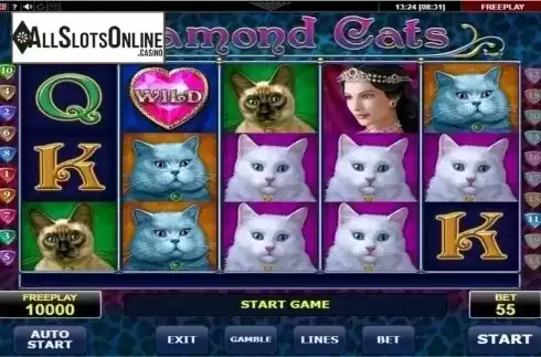 Screen6. Diamond Cats from Amatic Industries