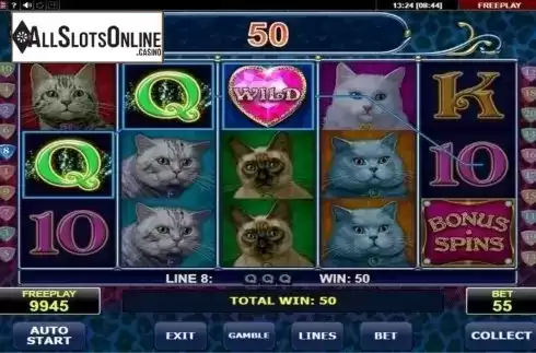 Screen7. Diamond Cats from Amatic Industries